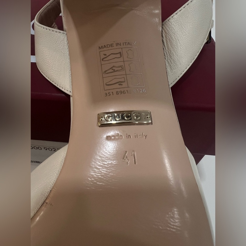 GUCCI
Lady Horsebit 75 leather sandals - Picture 9 of 10